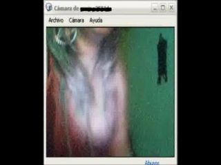 Mujer кон Cuerpazo себе Exhibe ан веб-камера.