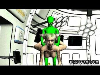 сексуальный 3d мультфильм блондинка детка трахал инопланетянин
