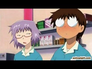 Японское аниме сжимает Bigtits и пить молоко