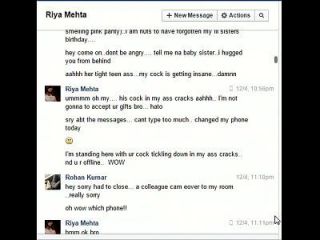 индейский не брат Rohan Fucks сестра Riya на Facebook Chat