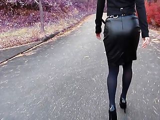 Кожаная юбка и колготки: смотреть русское порно видео бесплатно